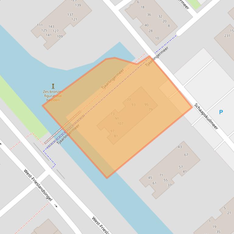 Kaart van postcodegebied 1705CR.