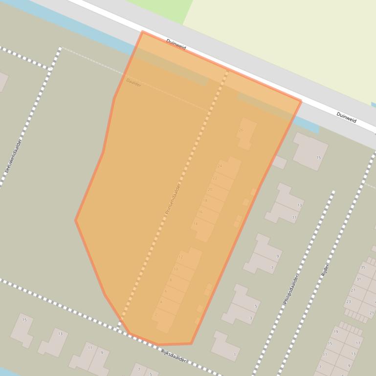 Kaart van postcodegebied 1713ED.