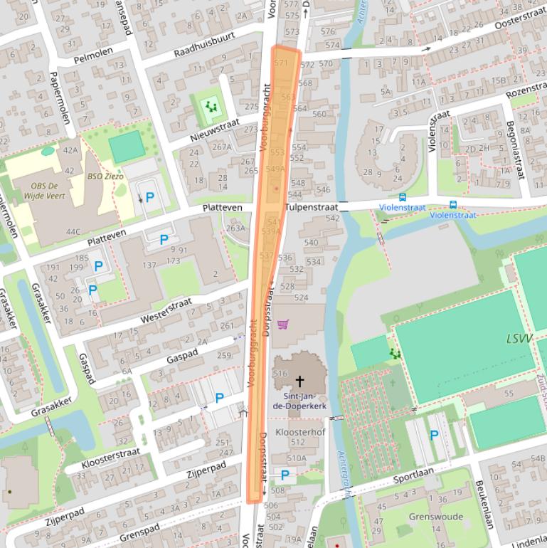 Kaart van postcodegebied 1723HA.