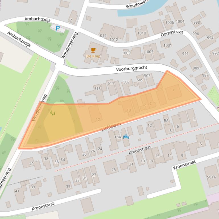 Kaart van postcodegebied 1724RN.