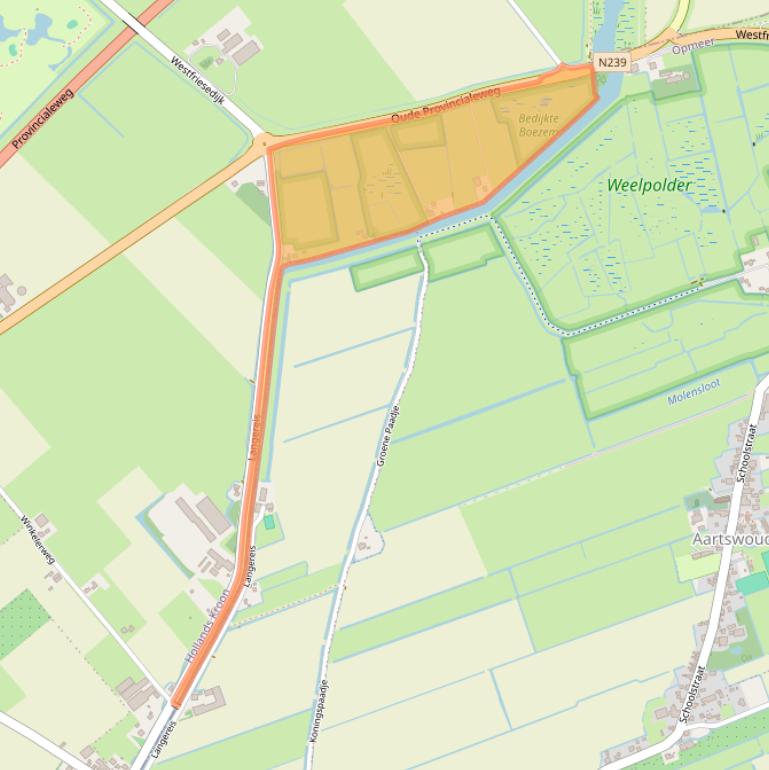 Kaart van postcodegebied 1731MC.