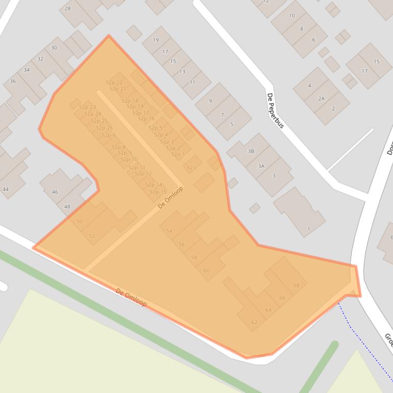 Kaart van postcodegebied 1744LD.