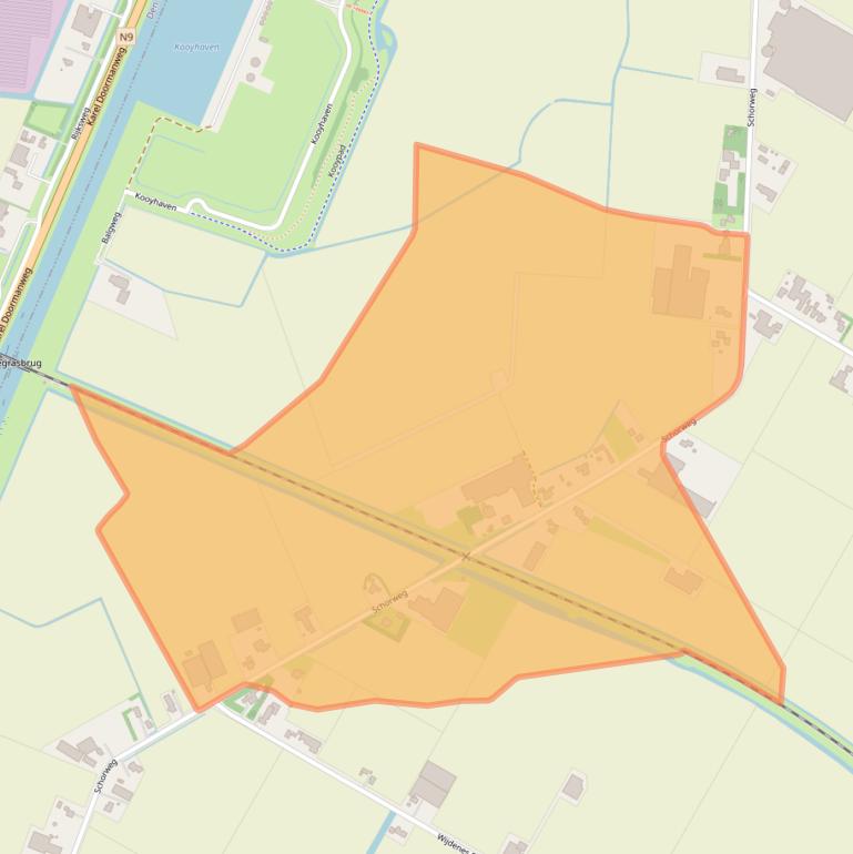 Kaart van postcodegebied 1764MD.