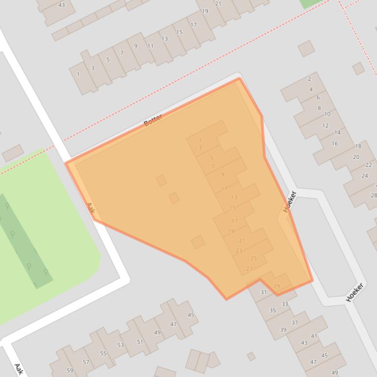 Kaart van postcodegebied 1771ES.