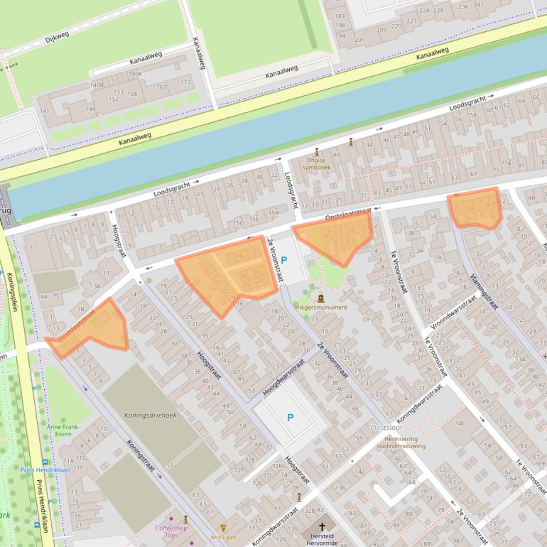 Kaart van postcodegebied 1781KT.