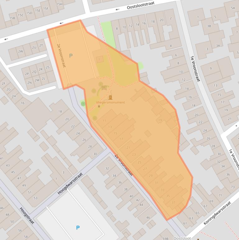 Kaart van postcodegebied 1781LM.