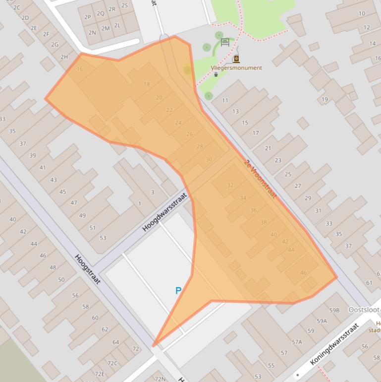 Kaart van postcodegebied 1781LP.