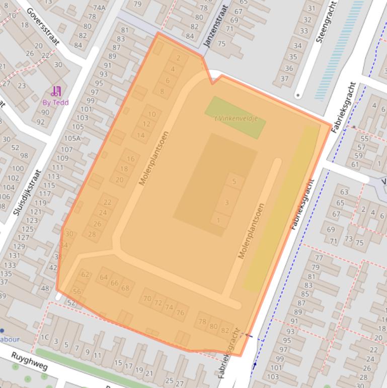 Kaart van postcodegebied 1781RX.