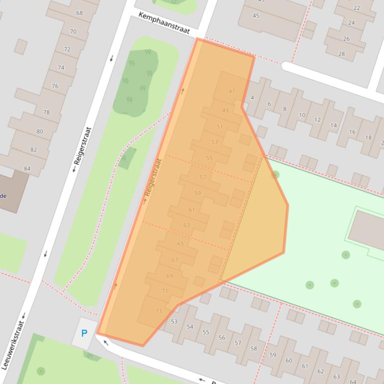 Kaart van postcodegebied 1781VG.