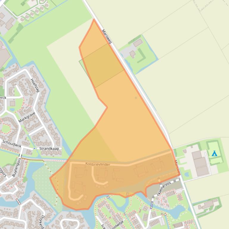 Kaart van postcodegebied 1791TX.