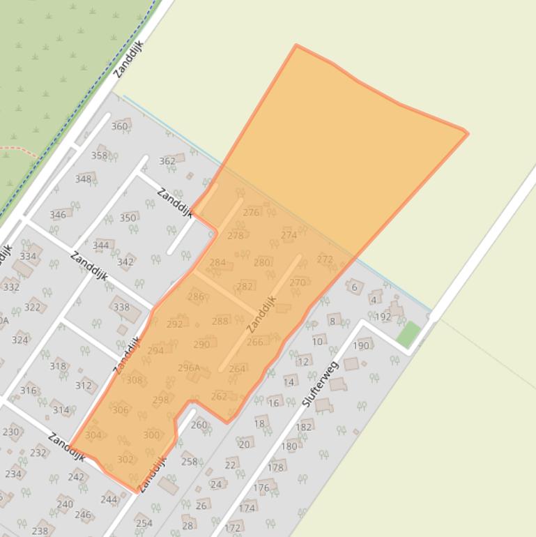 Kaart van postcodegebied 1795KK.