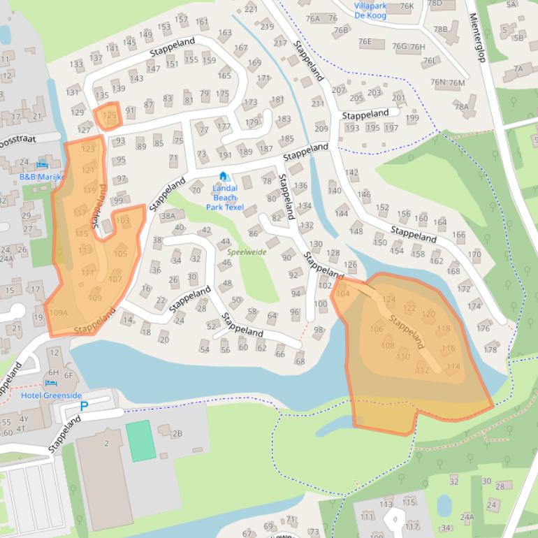 Kaart van postcodegebied 1796BX.