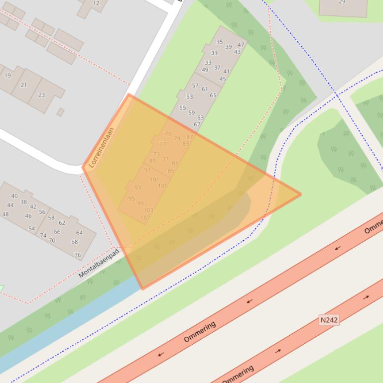 Kaart van postcodegebied 1813JW.