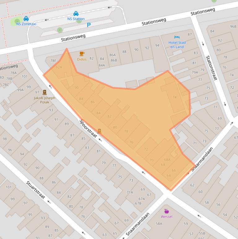 Kaart van postcodegebied 1815BM.