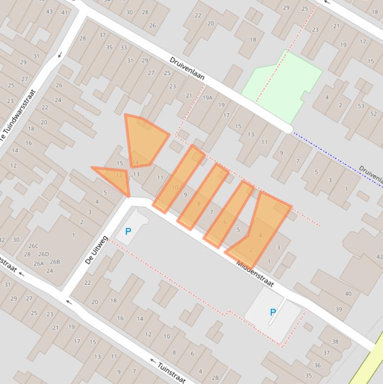 Kaart van postcodegebied 1815TS.