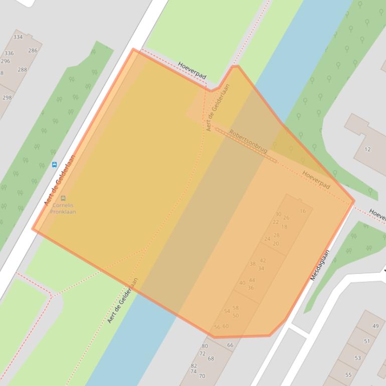 Kaart van postcodegebied 1816VD.