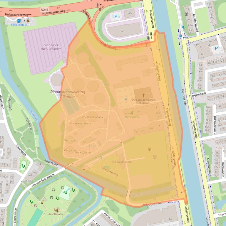Kaart van postcodegebied 1817BA.