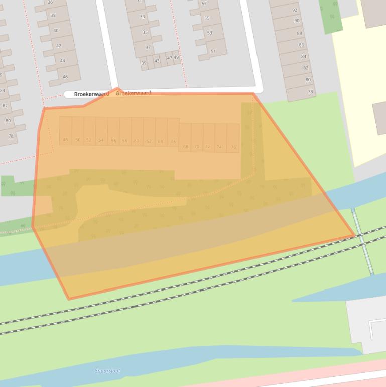 Kaart van postcodegebied 1824ET.