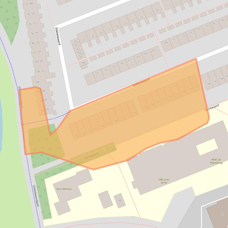 Kaart van postcodegebied 1824VM.
