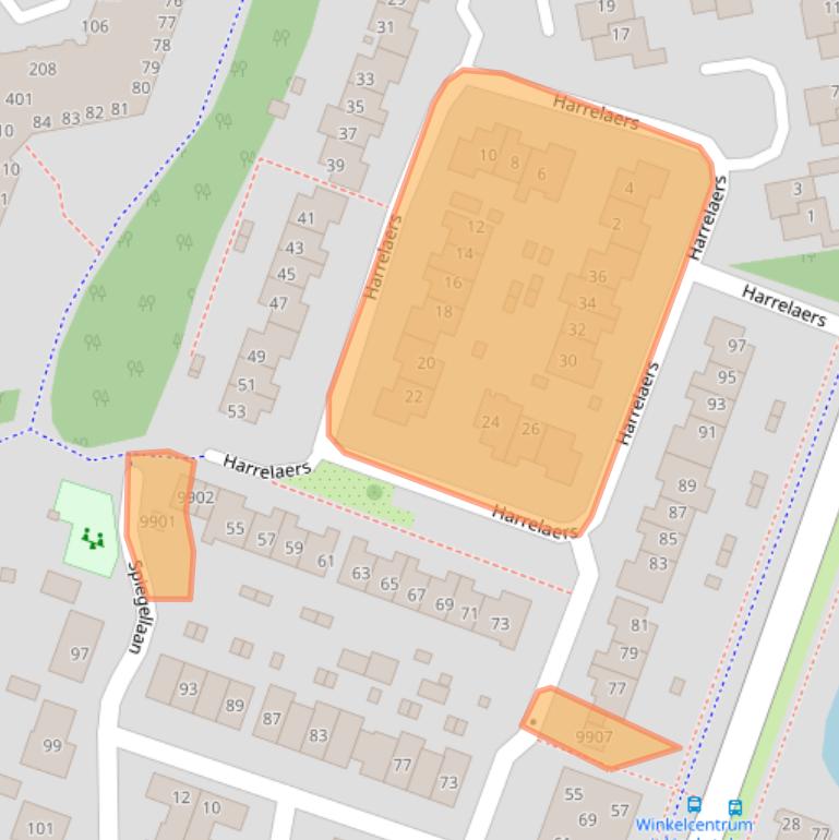 Kaart van postcodegebied 1852KW.