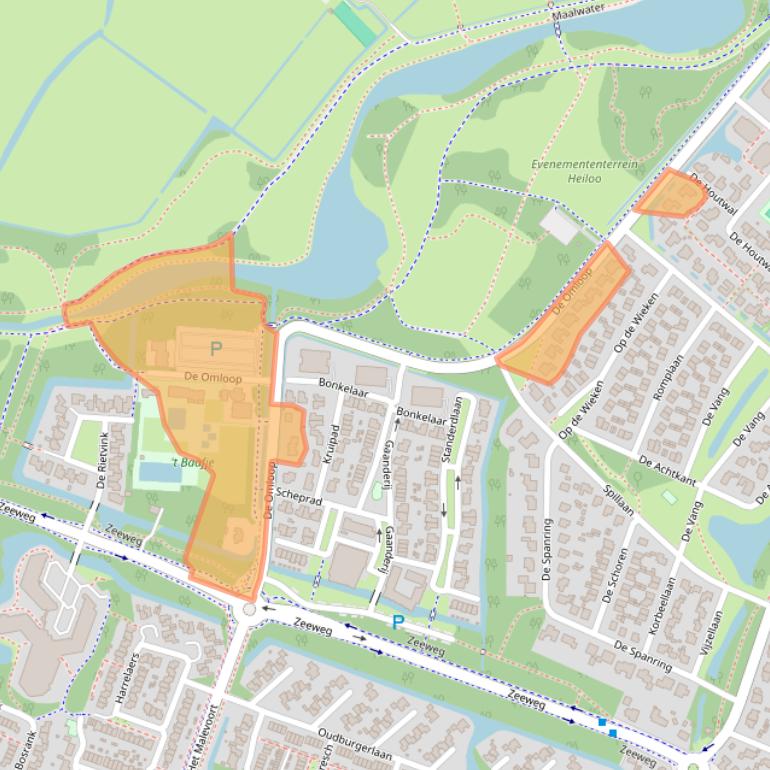 Kaart van postcodegebied 1852RJ.