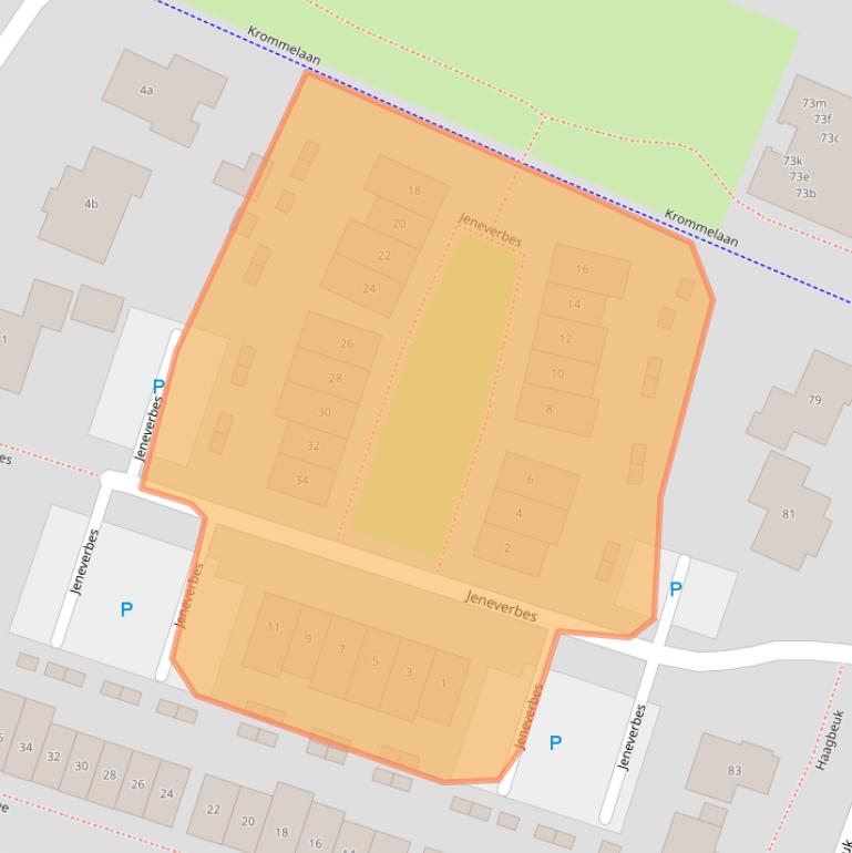 Kaart van postcodegebied 1853AV.
