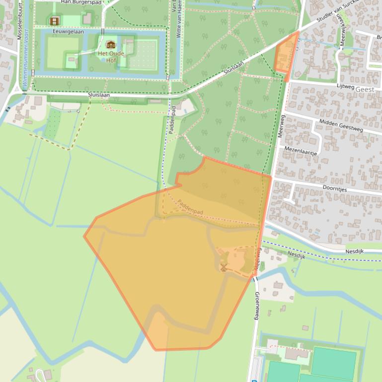 Kaart van postcodegebied 1861MD.