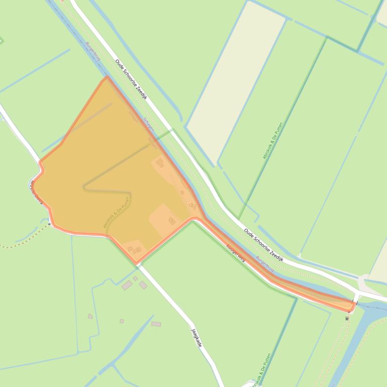 Kaart van postcodegebied 1871PT.