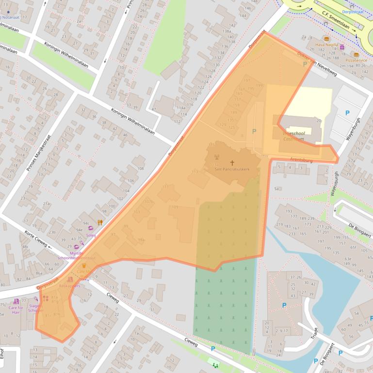 Kaart van postcodegebied 1901EK.