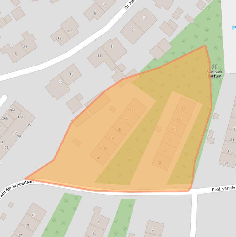 Kaart van postcodegebied 1901KP.