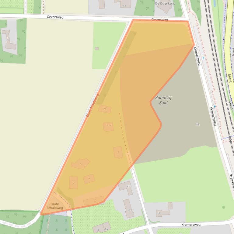 Kaart van postcodegebied 1901MM.