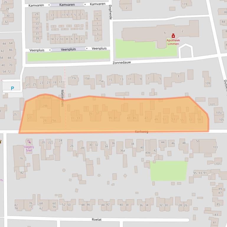 Kaart van postcodegebied 1906AV.