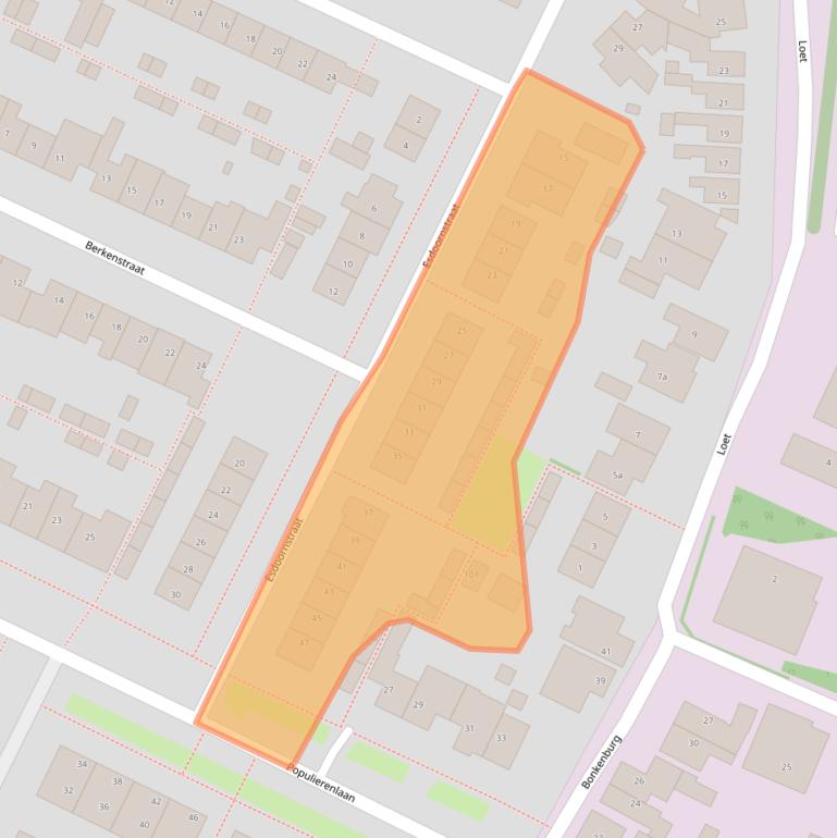 Kaart van postcodegebied 1911BZ.