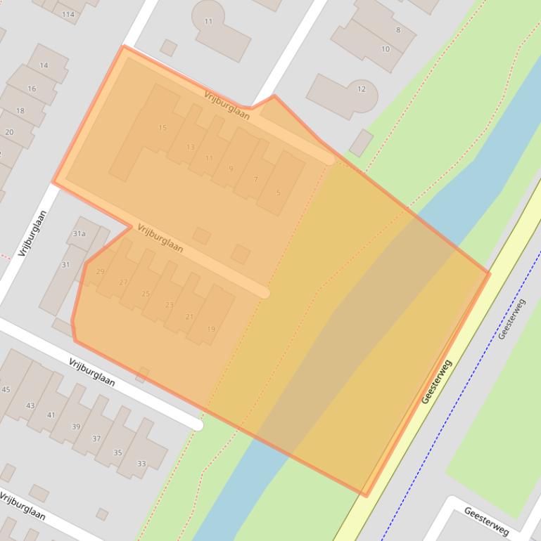 Kaart van postcodegebied 1911SC.
