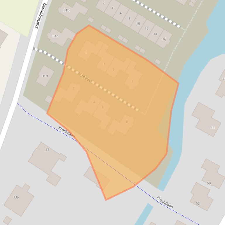 Kaart van postcodegebied 1921VK.