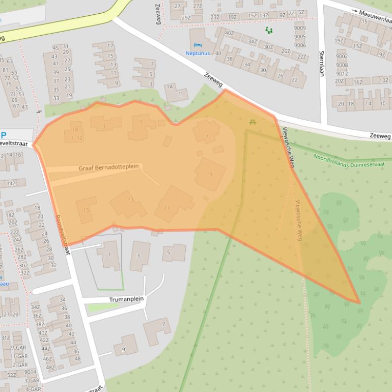 Kaart van postcodegebied 1931VR.