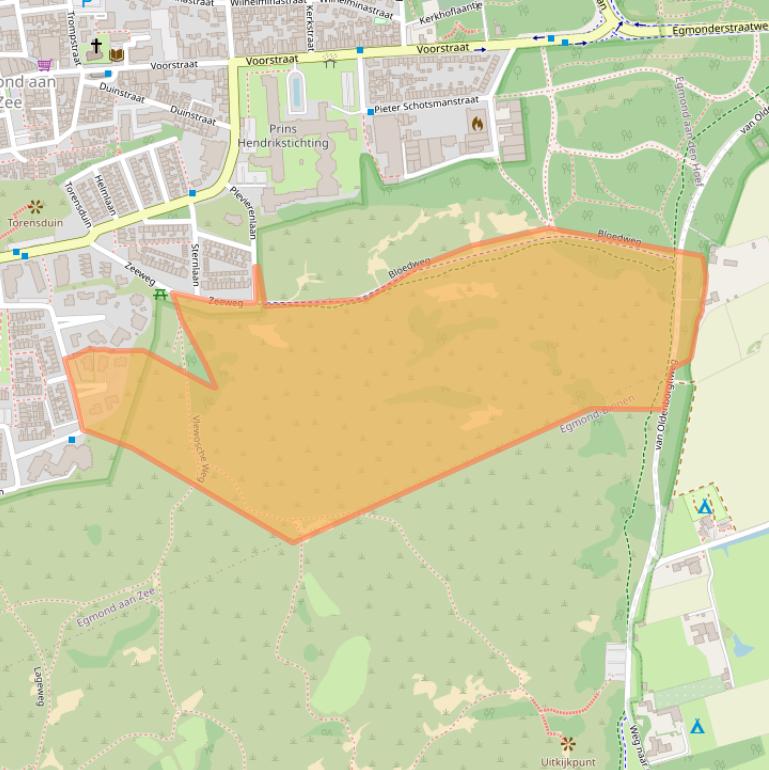 Kaart van postcodegebied 1931VS.
