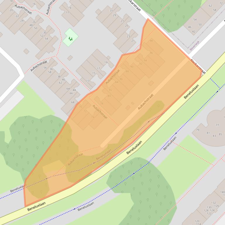 Kaart van postcodegebied 1946XM.
