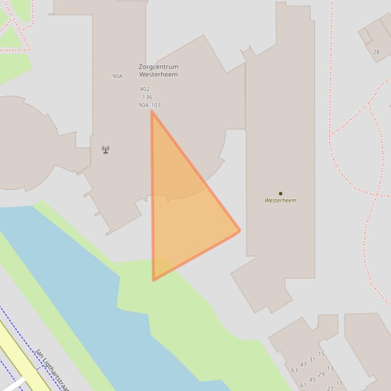 Kaart van postcodegebied 1964GJ.