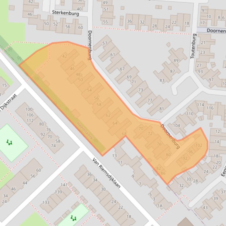 Kaart van postcodegebied 1965BT.