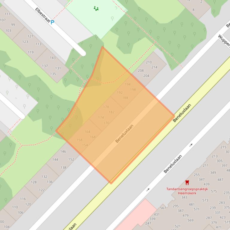 Kaart van postcodegebied 1966WR.