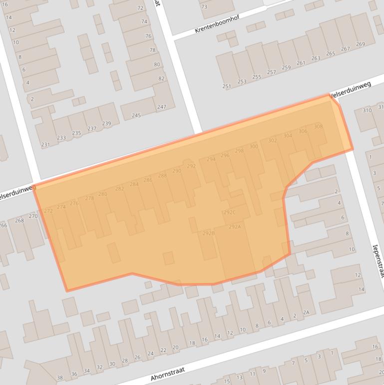 Kaart van postcodegebied 1971ZJ.