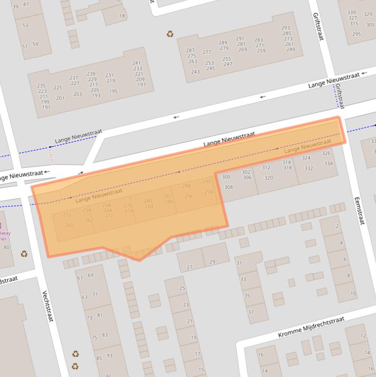 Kaart van postcodegebied 1972GV.