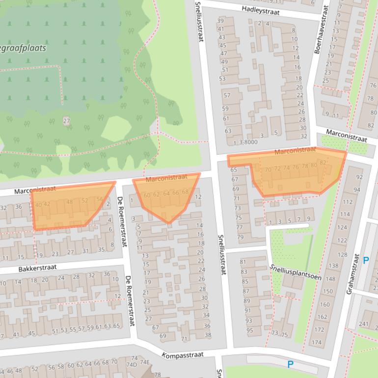 Kaart van postcodegebied 1973PL.