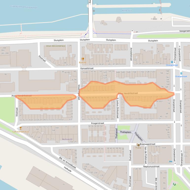 Kaart van postcodegebied 1975BP.