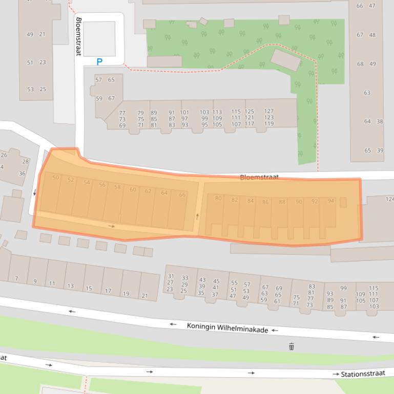 Kaart van postcodegebied 1975ES.