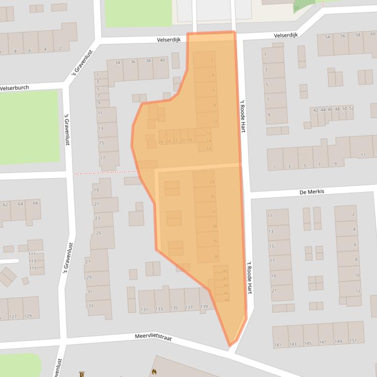 Kaart van postcodegebied 1981AJ.