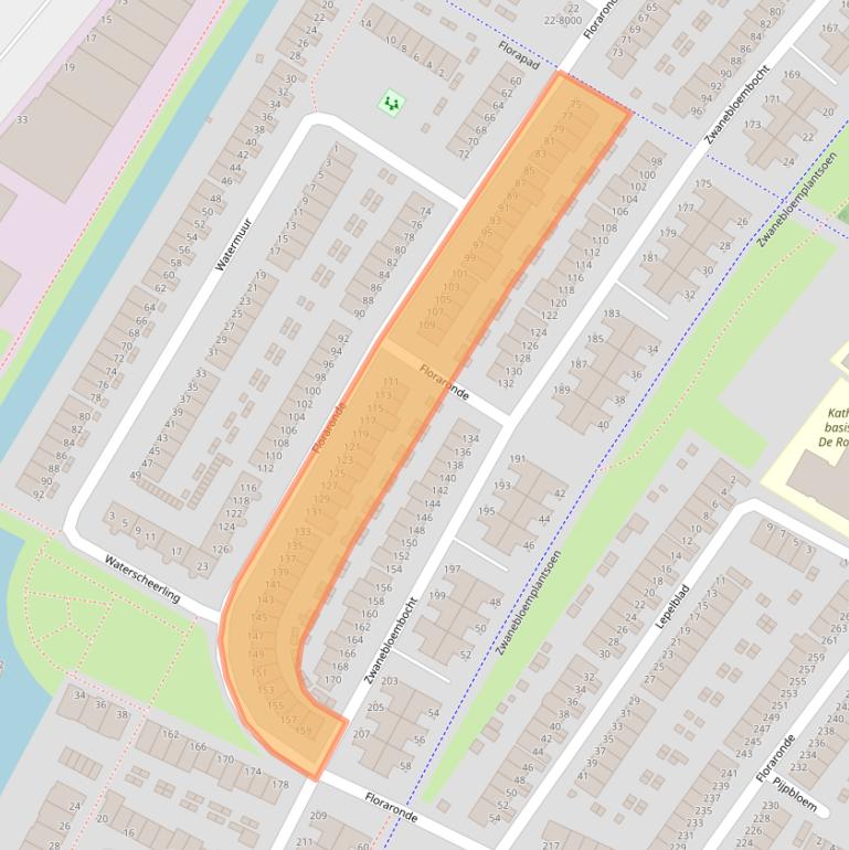 Kaart van postcodegebied 1991HM.