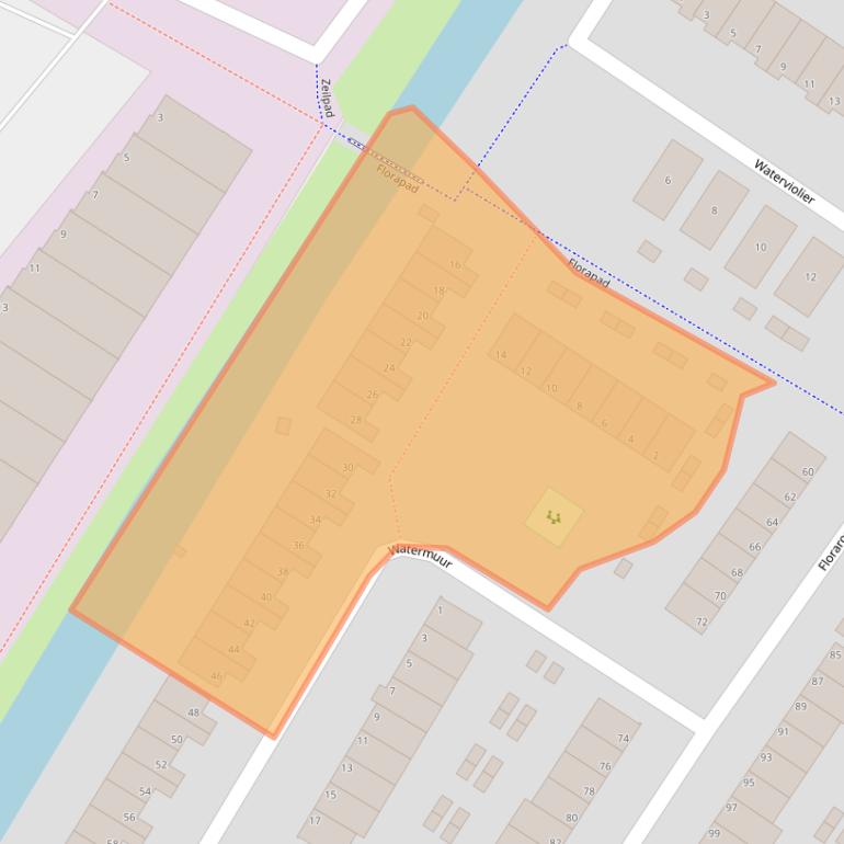 Kaart van postcodegebied 1991JP.