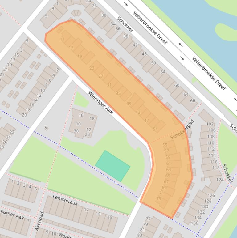 Kaart van postcodegebied 1991XM.